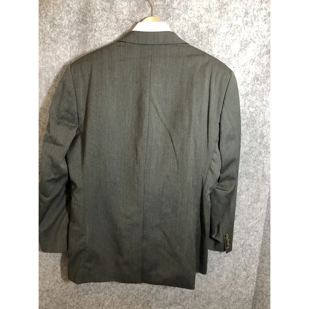 Lauren Ralph Lauren Blazer Mens 44R Gray 100% Wool Sport Coat Jacket Classic
